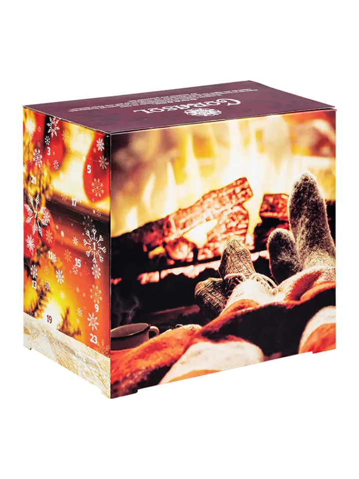 CORASOL Adventskalender<Tee-Adventskalender "Premium Pärchen" mit Spruchkarten - 2x 89 g
