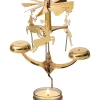 moses. Kerzen, Vasen & Mehr<Teelicht-Karussell "Glockenspiel" in Gold - (H)21 cm