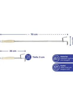 Maximex Pflege & Gesundheit<Teleskop-Anziehhilfe in Beige/ Silber - (L)70 cm