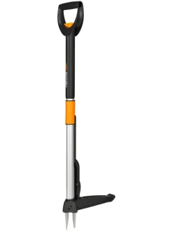 Fiskars Gartendekoration<Teleskop-Unkrautstecher in Schwarz
