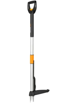 Fiskars Gartendekoration<Teleskop-Unkrautstecher in Schwarz