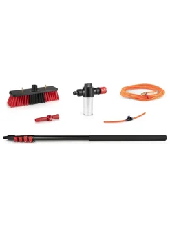 Lifa Living Gartendekoration<Teleskop-Wasserbürste in Schwarz/ Rot - (H)460 cm