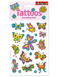 Lutz Mauder Partyzubehör & -Dekoration<Temporäre Tattoos "Schmetterlinge" in Bunt - ab 3 Jahren