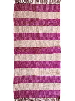 Rice Teppiche & Fußmatten<Teppich in Creme/ Lila - (L)150 x (B)90 cm