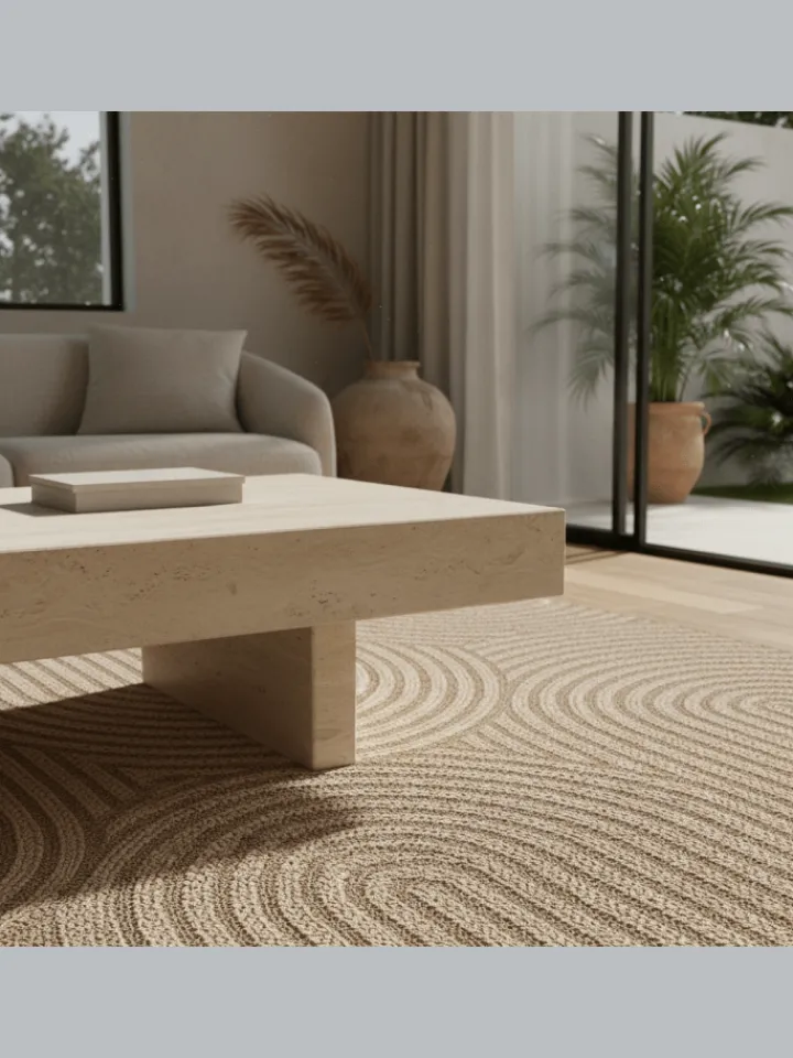 KADIMA DESIGN Outdoorteppiche<Teppich In-/Outdoor Jute-Optik Flachgewebe Grobe Linien Polypropylen