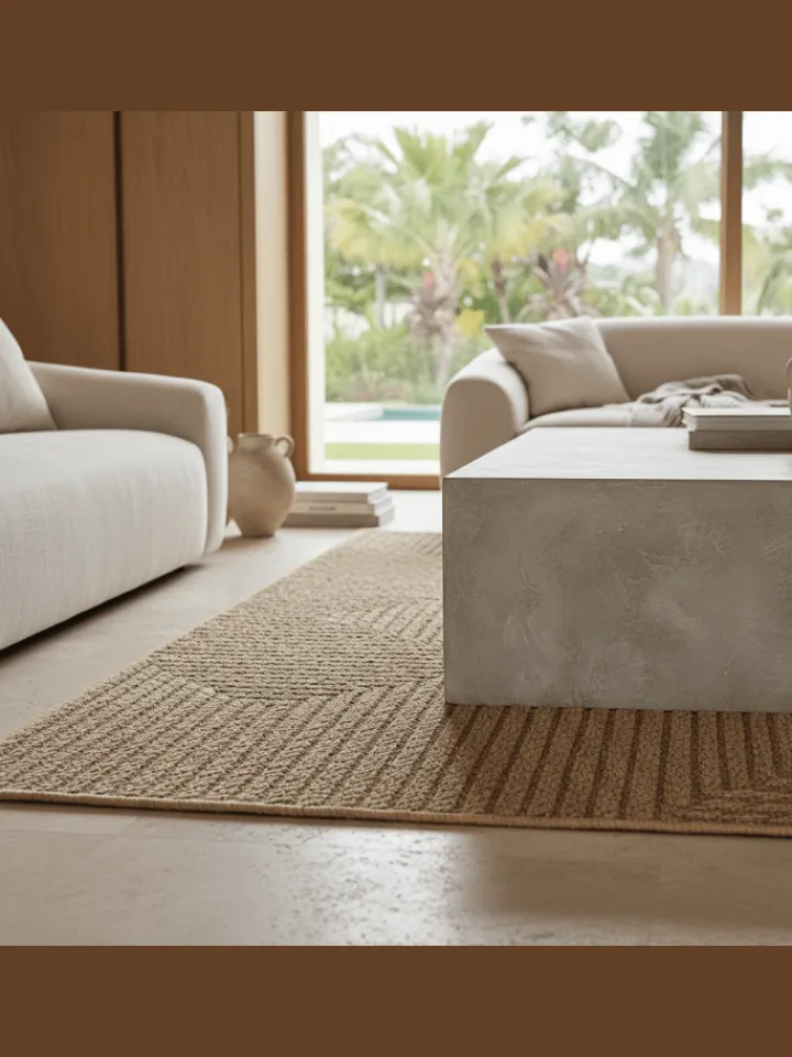 KADIMA DESIGN Outdoorteppiche|Teppiche & Fußmatten<Teppich In-/Outdoor Jute-Optik Flachgewebe Unicolor Polypropylen