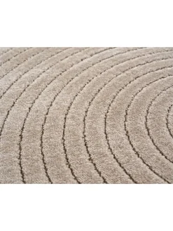 KADIMA DESIGN Outdoorteppiche<Teppich In-/Outdoor Kurzflor Skandi 3D-Design Polypropylen Balkon in Beige