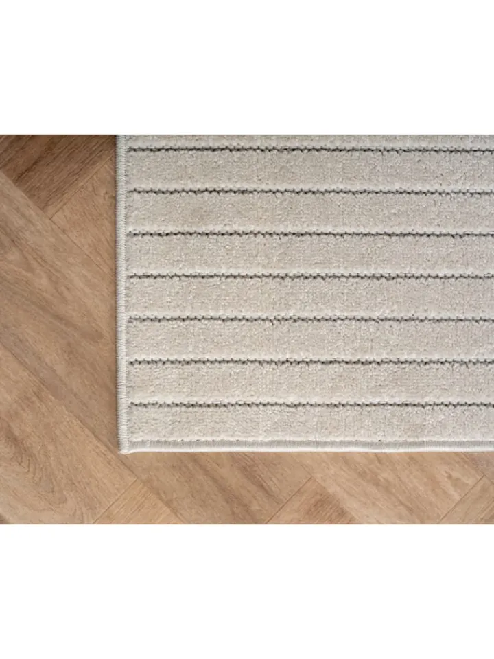 KADIMA DESIGN Outdoorteppiche<Teppich In-/Outdoor Kurzflor Skandi 3D-Design Polypropylen Balkon in Creme