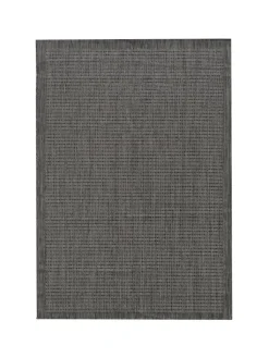KADIMA DESIGN Outdoorteppiche<Teppich Outdoor Flachgewebe Uni-Farbe Polypropylen Balkon in Schwarz