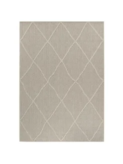 KADIMA DESIGN Outdoorteppiche<Teppich Outdoor Flachgewebe Boho-Muster Polypropylen Terrasse in Beige