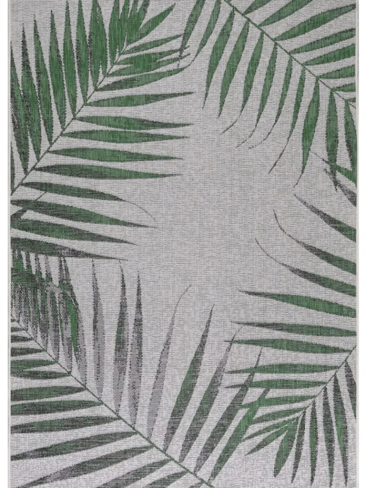KADIMA DESIGN Outdoorteppiche<Teppich Outdoor Flachgewebe Dschungel-Design Polypropylen Terrasse