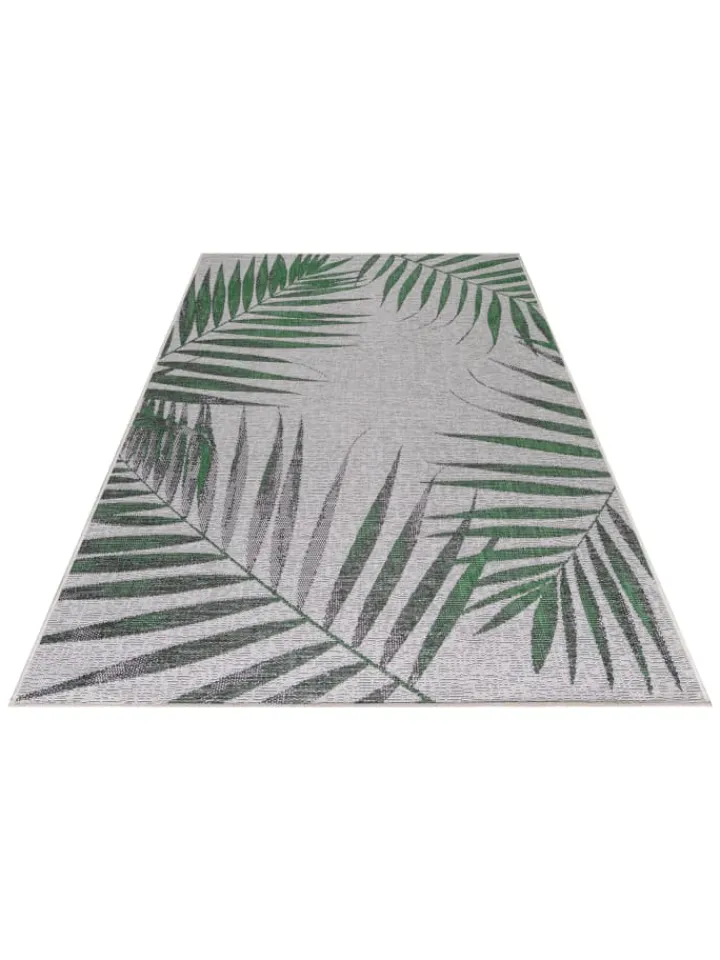 KADIMA DESIGN Outdoorteppiche<Teppich Outdoor Flachgewebe Dschungel-Design Polypropylen Terrasse
