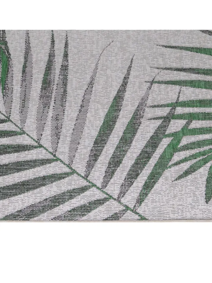 KADIMA DESIGN Outdoorteppiche<Teppich Outdoor Flachgewebe Dschungel-Design Polypropylen Terrasse