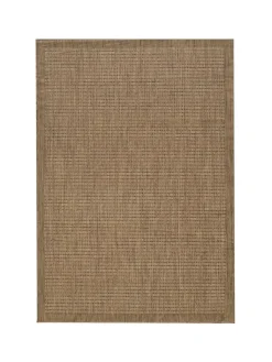 KADIMA DESIGN Outdoorteppiche<Teppich Outdoor Flachgewebe Uni-Farbe Polypropylen Balkon in Braun