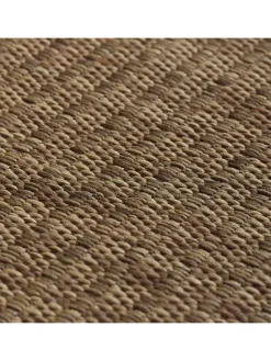 KADIMA DESIGN Outdoorteppiche<Teppich Outdoor Flachgewebe Uni-Farbe Polypropylen Balkon in Braun