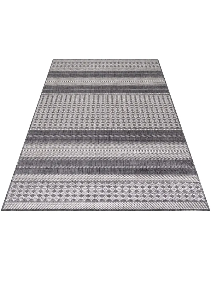 KADIMA DESIGN Outdoorteppiche<Teppich Outdoor Flachgewebe Antik-Optik Polypropylen Terrasse