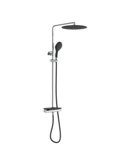 eisl since 1980 Badarmaturen<Thermostat Duschset GRANDE VITA in Chrom/Schwarz