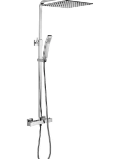 Schütte Badaccessoires<Thermostat-Überkopf-Brauseset "Sumba" in Chrom