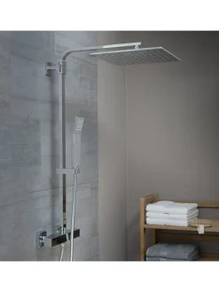 Schütte Badaccessoires<Thermostat-Überkopf-Brauseset "Sumba" in Chrom