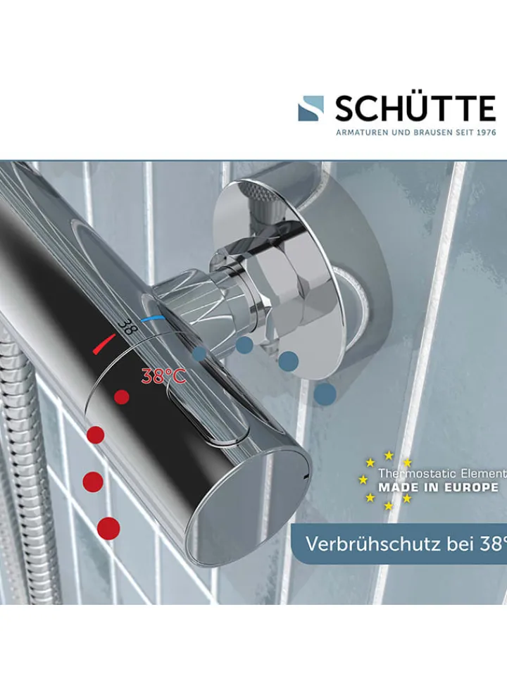 Schütte Badarmaturen<Thermostat-Duscharmatur ''Monza'' in Chrom