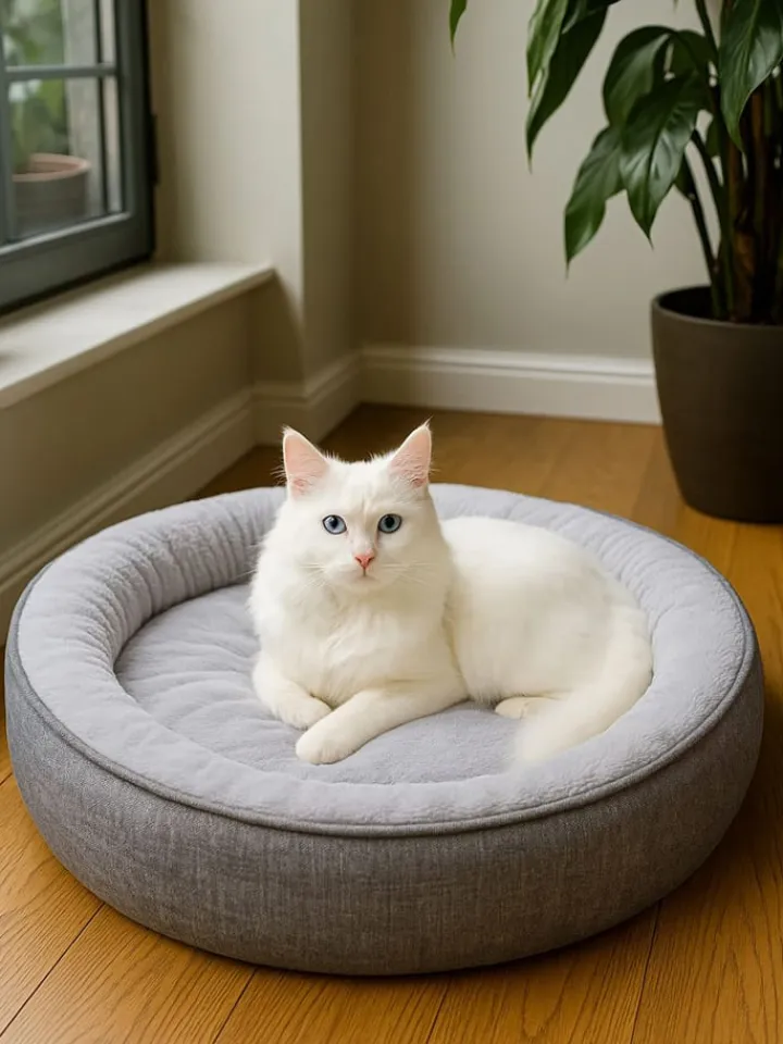 Paws&Whiskers Katzen<Tierbett ''Bunny'' in Grau