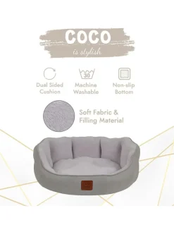 Paws&Whiskers Katzen<Tierbett ''Coco'' in Grau