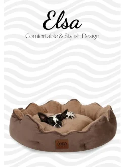 Paws&Whiskers Hunde<Tierbett ''Elsa'' in Hellbraun/ Beige