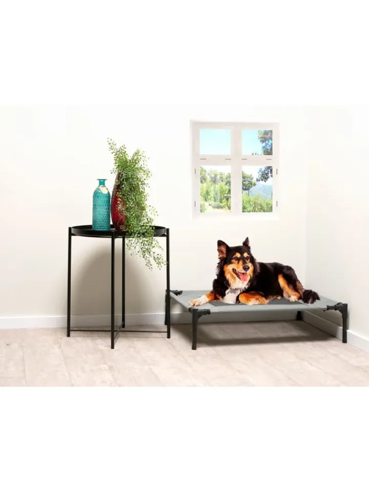 Edco Hunde<Tierbett in Grau - (B)81 x (H)17 x (T)63,5 cm