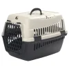 Paws&Whiskers Katzen<Tier-Transportbox in Schwarz/ Creme - (B)49 x (H)35 x (T)32,5 cm