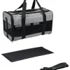 Edco Hunde<Tiertransporttasche in Grau/ Schwarz - (B)45 x (H)27 x (T)25 cm