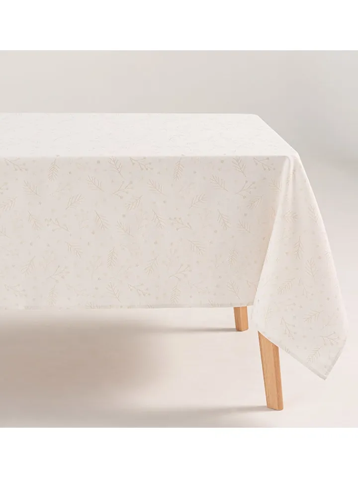 GAMUSI Küchentextilien|Tisch- & Küchentextilien<Tischdecke "Berrie" in Weiß/ Gold
