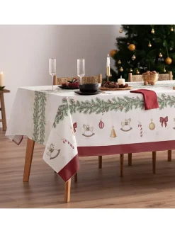 Mint Rugs Küchentextilien|Tisch- & Küchentextilien<Tischdecke "Christmas Gabriel" in Weiß/ Rot