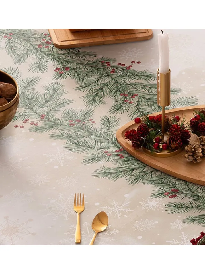 Mint Rugs Küchentextilien|Tisch- & Küchentextilien<Tischdecke "Christmas Gabriel" in Weiß/ Rot