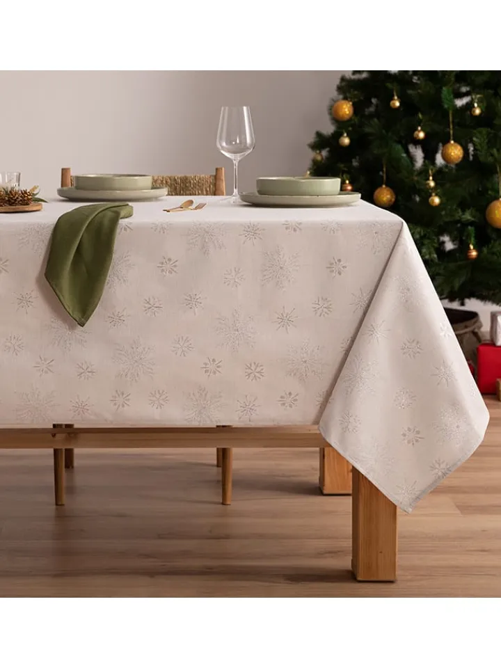 Mint Rugs Küchentextilien<Tischdecke "Christmas Glory" in Weiß/ Rot