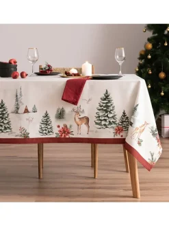 Mint Rugs Küchentextilien<Tischdecke "Christmas Snowball" in Weiß/ Grün