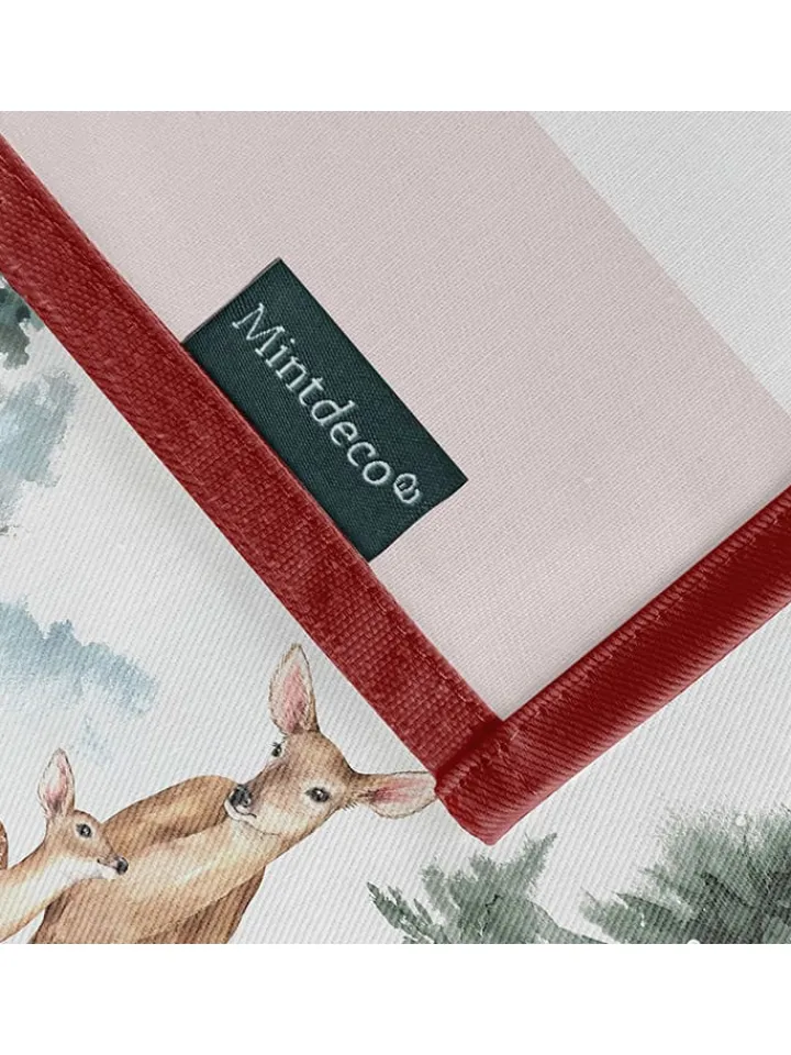 Mint Rugs Küchentextilien<Tischdecke "Christmas Snowball" in Weiß/ Grün