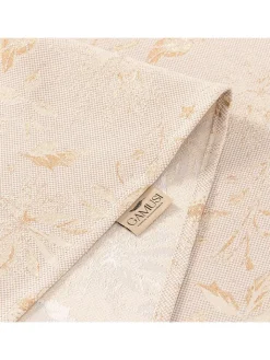GAMUSI Küchentextilien<Tischdecke "Flenor" in Beige/ Gold