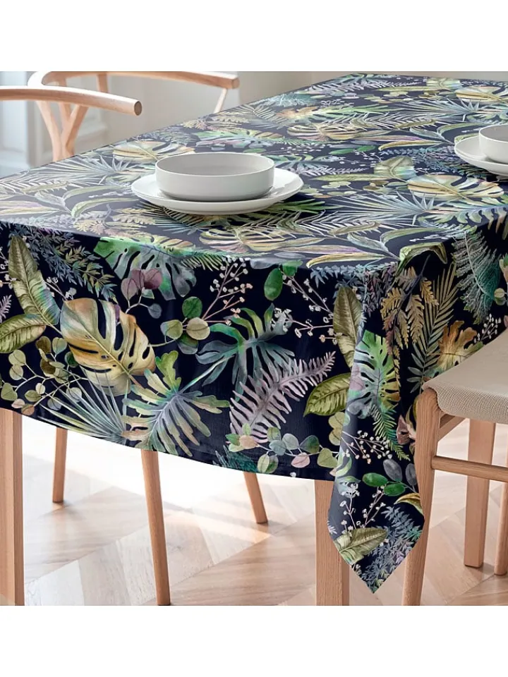 Mint Rugs Küchentextilien<Tischdecke "Floral And Tropical Ela" in Schwarz/ Grün
