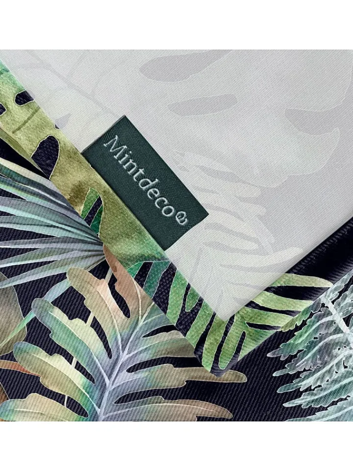 Mint Rugs Küchentextilien<Tischdecke "Floral And Tropical Ela" in Schwarz/ Grün