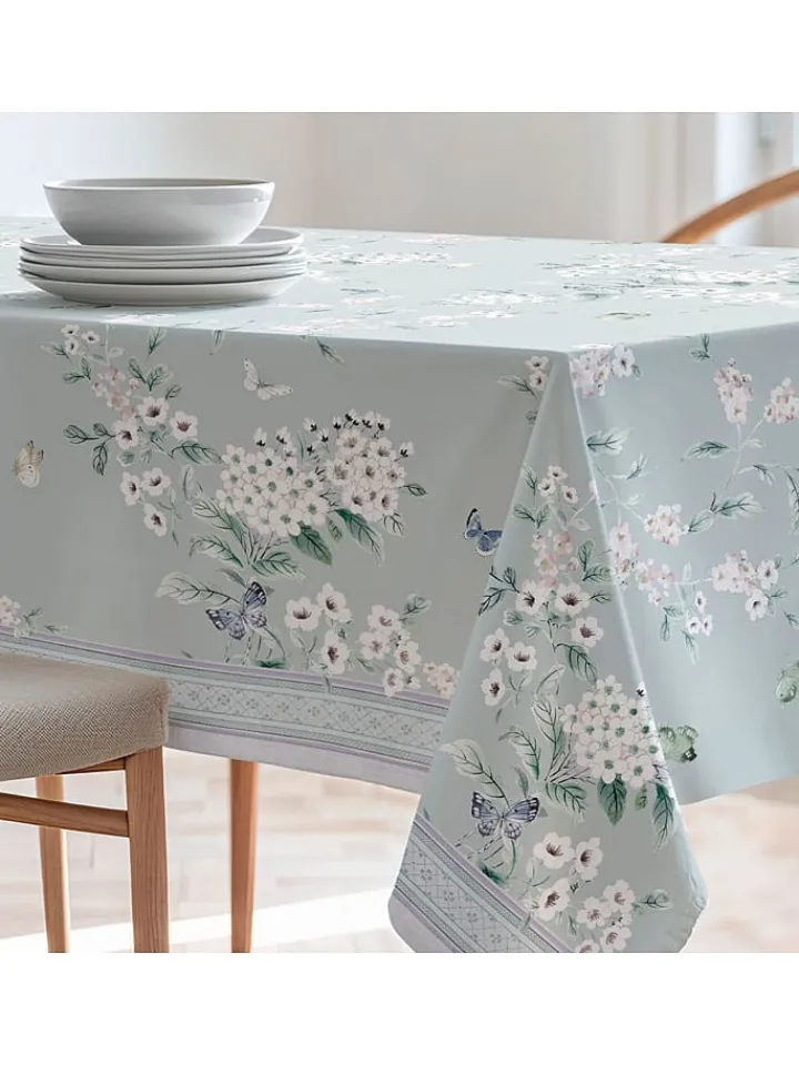 Mint Rugs Küchentextilien|Tisch- & Küchentextilien<Tischdecke "Floral And Tropical Galan" in Türkis/ Weiß