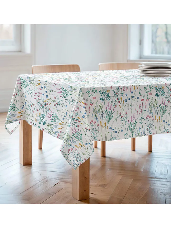 Mint Rugs Küchentextilien|Tisch- & Küchentextilien<Tischdecke "Floral And Tropical Elinor" in Weiß/ Grün/ Blau