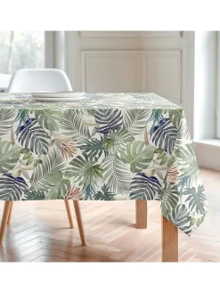 Mint Rugs Tisch- & Küchentextilien<Tischdecke "Floral And Tropical Deisy" in Weiß/ Grün