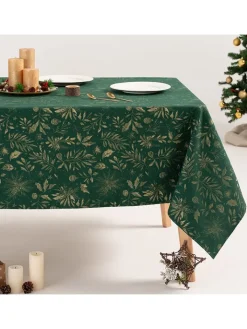 GAMUSI Küchentextilien<Tischdecke in Grün/ Gold