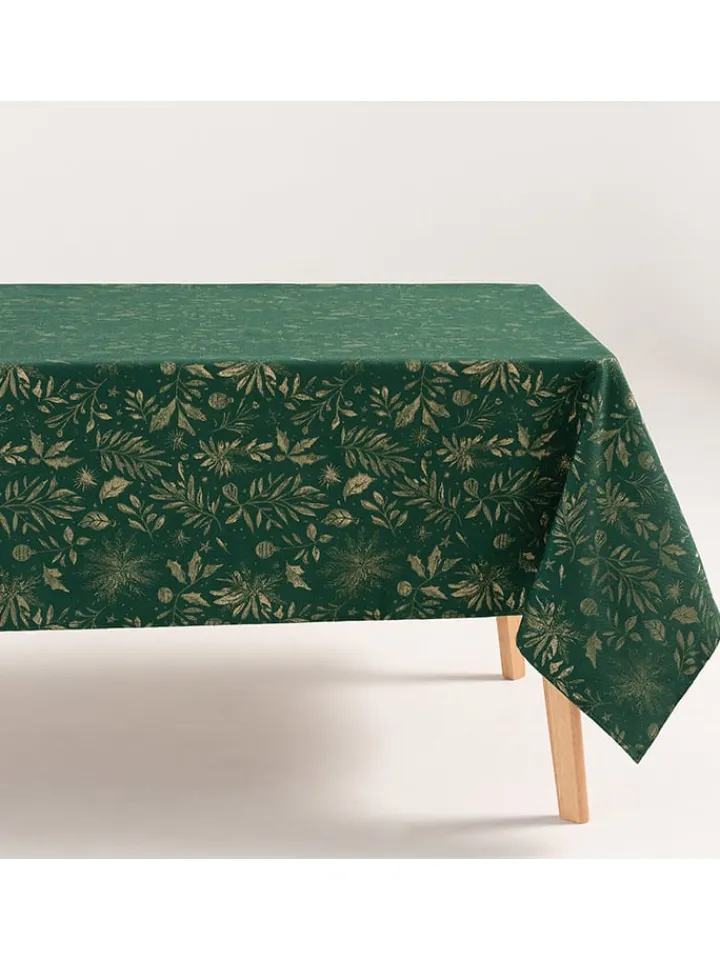 GAMUSI Küchentextilien<Tischdecke in Grün/ Gold