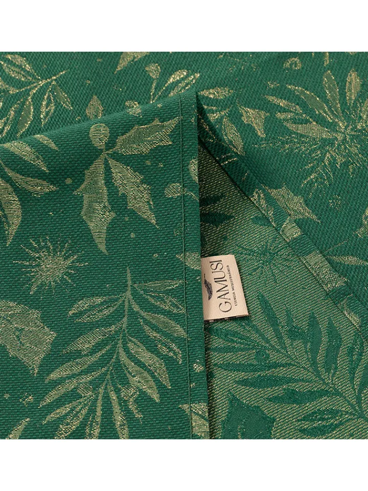 GAMUSI Küchentextilien<Tischdecke in Grün/ Gold