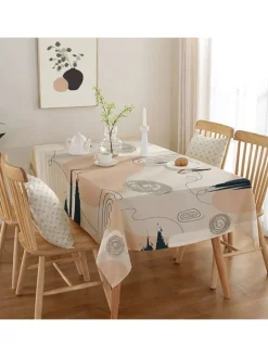 Mijolnir Küchentextilien<Tischdecke in Weiß/ Beige