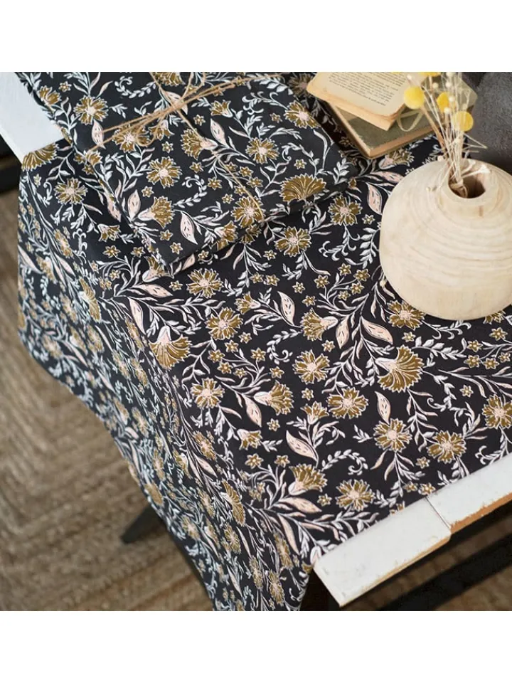 Today Küchentextilien<Tischdecke "Japur" in Dunkelblau/ Hellbraun - (L)240 x (B)140 cm