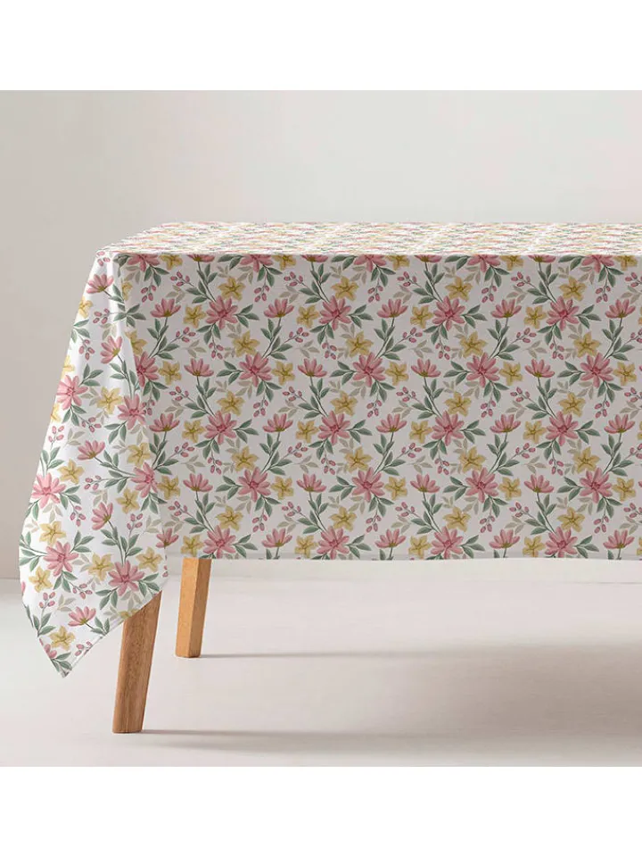GAMUSI Küchentextilien<Tischdecke "Levantia" in Rosa/ Gelb/ Grün
