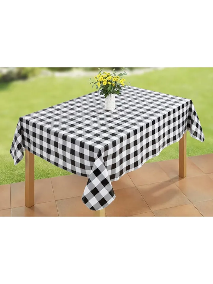 Wenko Küchentextilien|Tisch- & Küchentextilien<Tischdecke "Maximex" in Schwarz/ Weiß - (L)180 x (B)140 cm