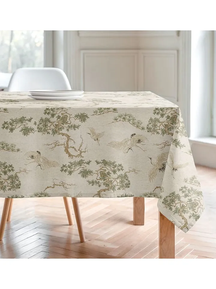 Mint Rugs Küchentextilien|Tisch- & Küchentextilien<Tischdecke "Natural Garza" in Creme/ Grün